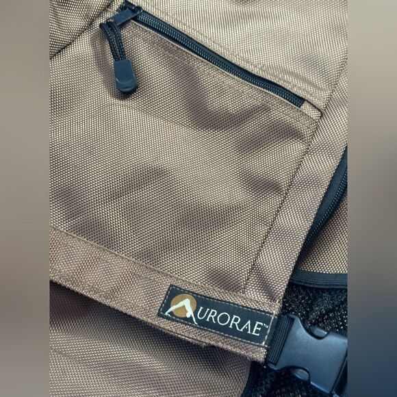 Aurorae Yoga Sling Backpack Mat Multipurpose Crossbody, Multipockets, Brown - Picture 6 of 9